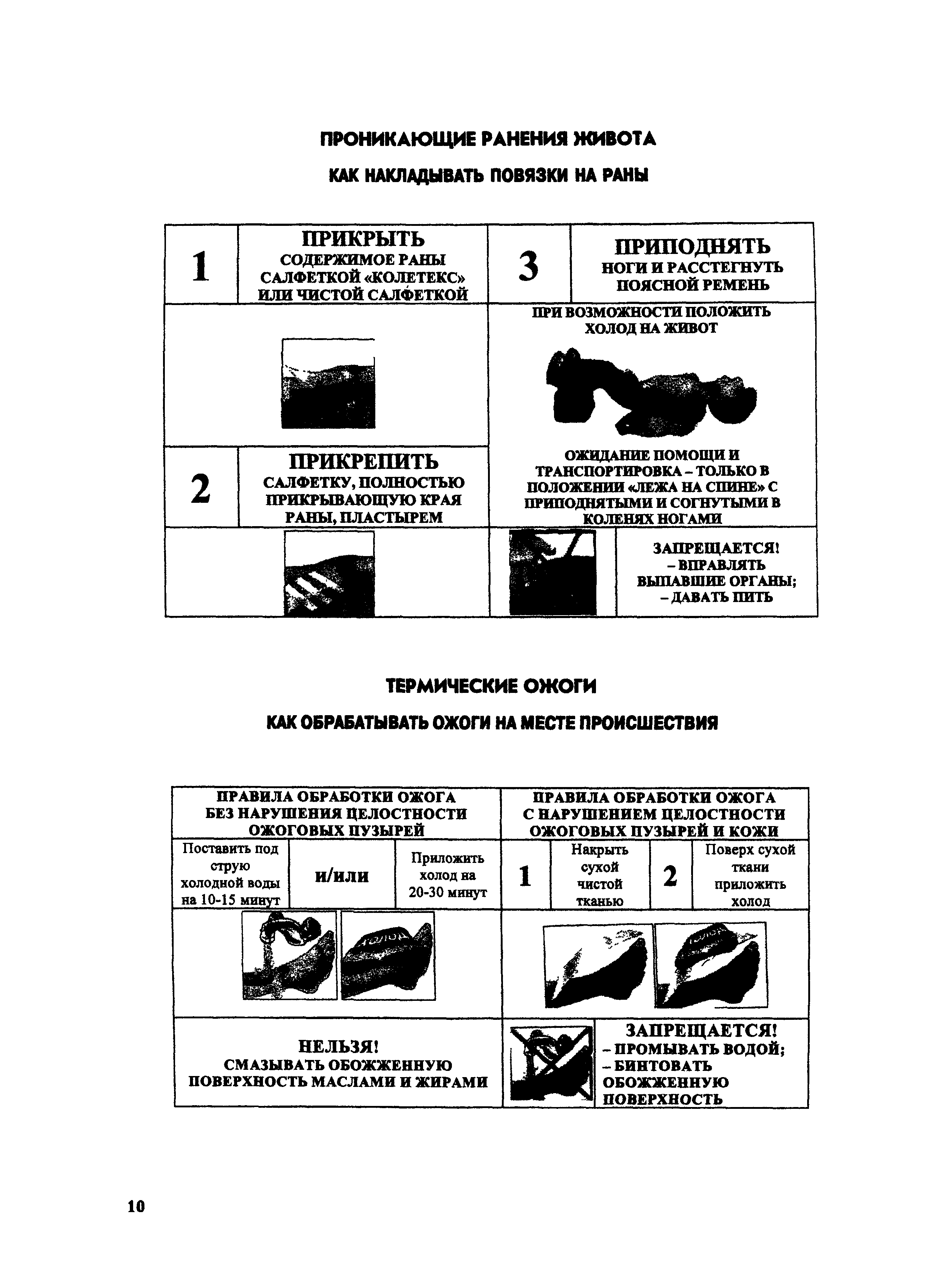 Инструкция по оказанию первой помощи 1994