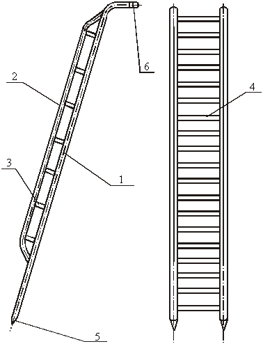 Приставная лестница металлическая своими руками