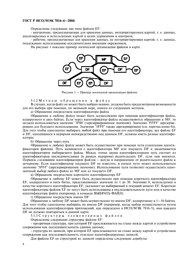 ГОСТ Р ИСО/МЭК 7816-4-2004