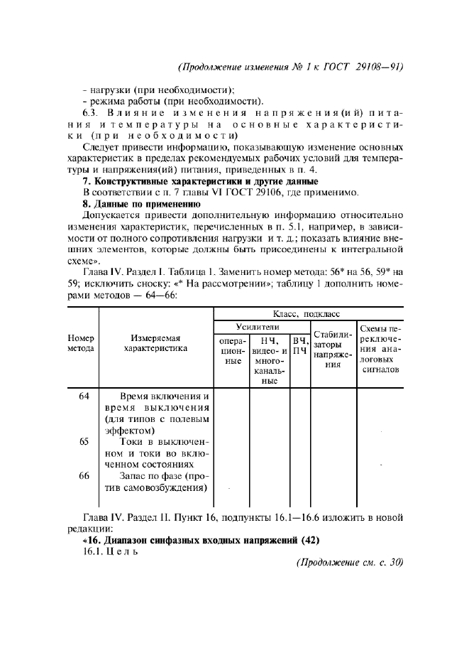 Изменение №1 к ГОСТ 29108-91