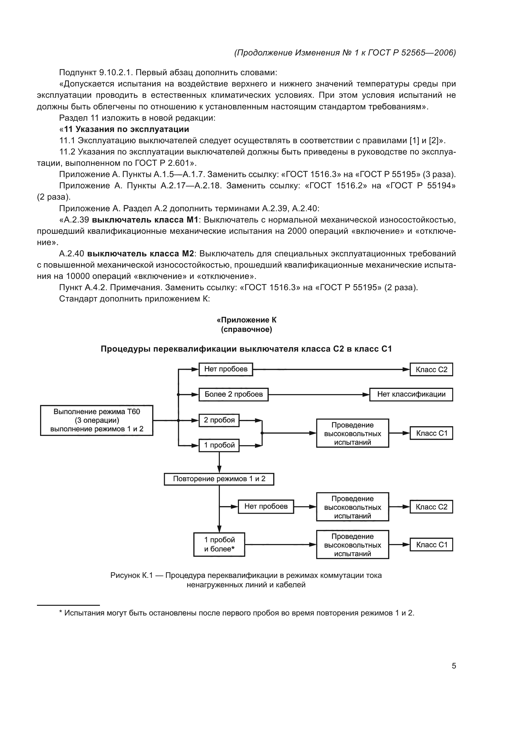 Изменение №1 к ГОСТ Р 52565-2006