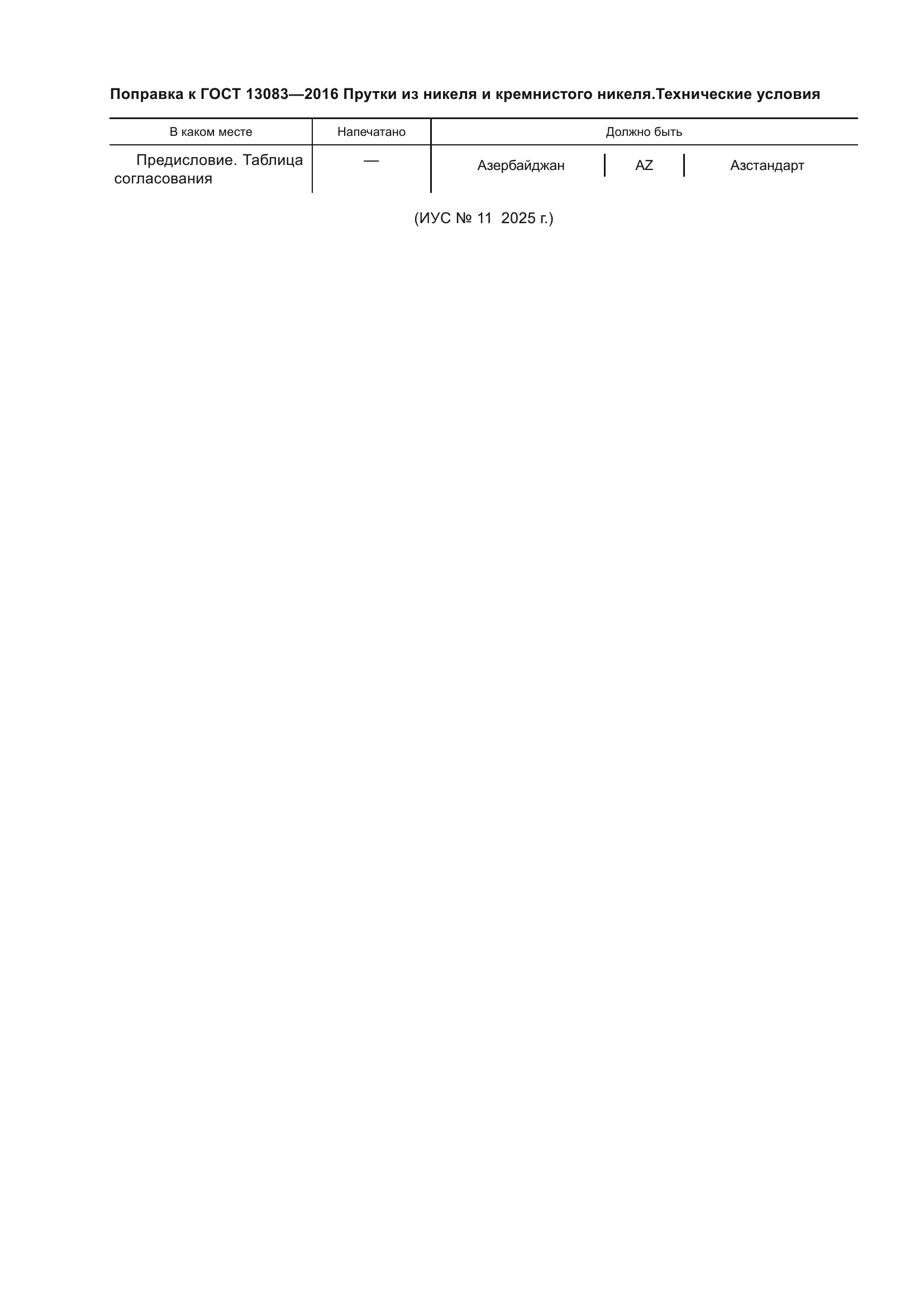 Поправка к ГОСТ 13073-2018