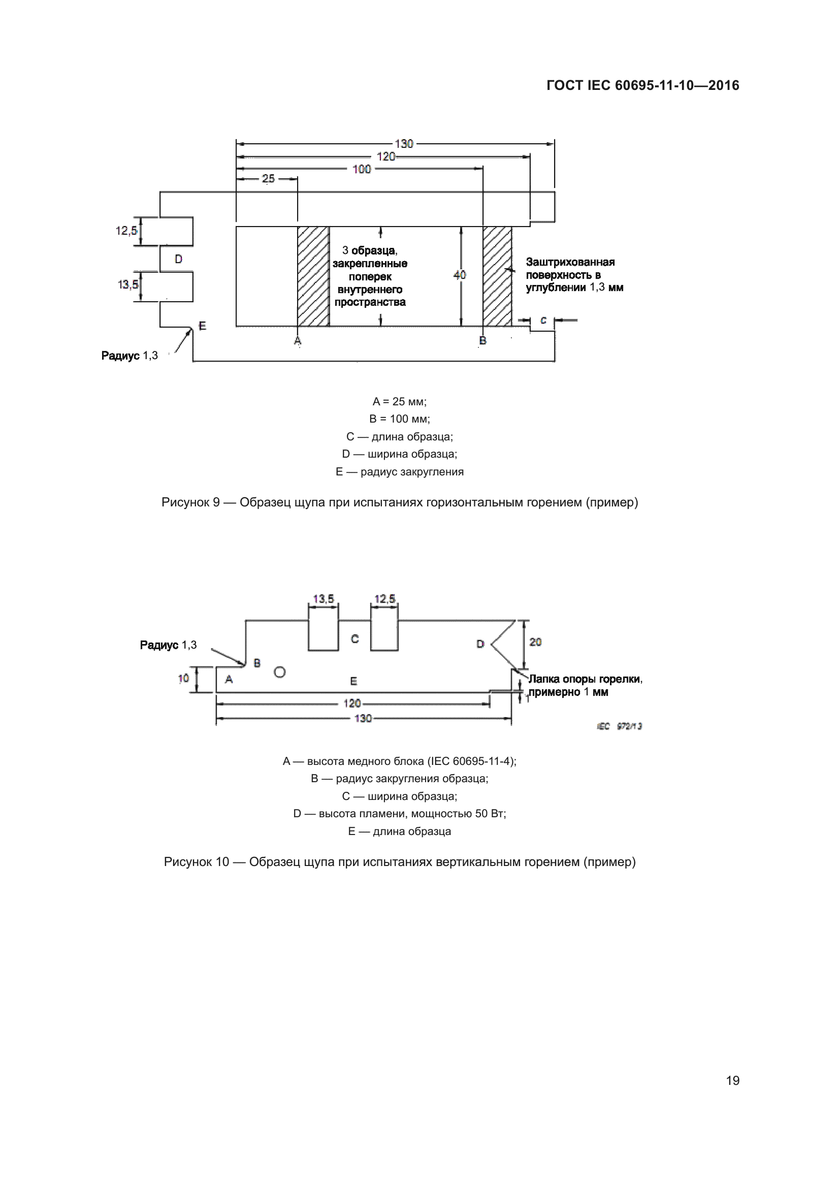 ГОСТ IEC 60695-11-10-2016