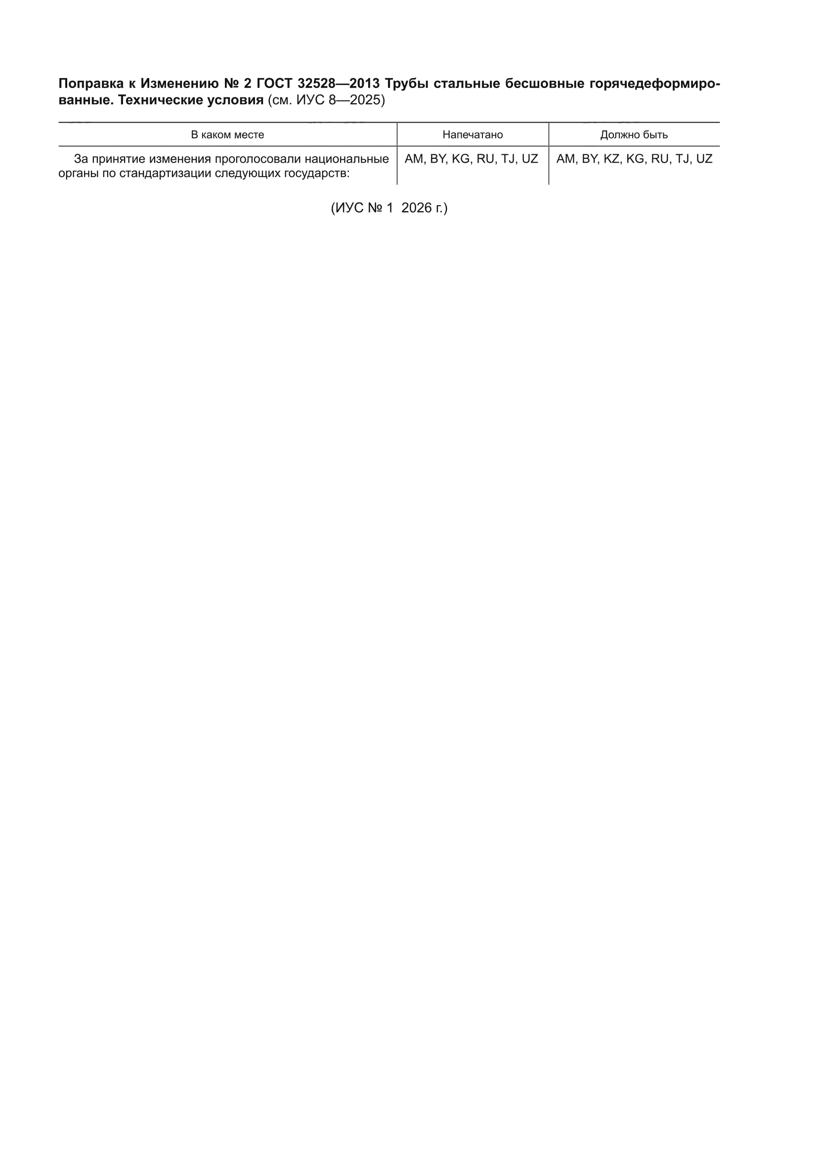 Изменение №0 к ГОСТ 32528-2013