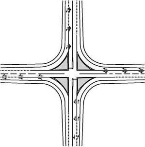 Треугольник видимости на дороге