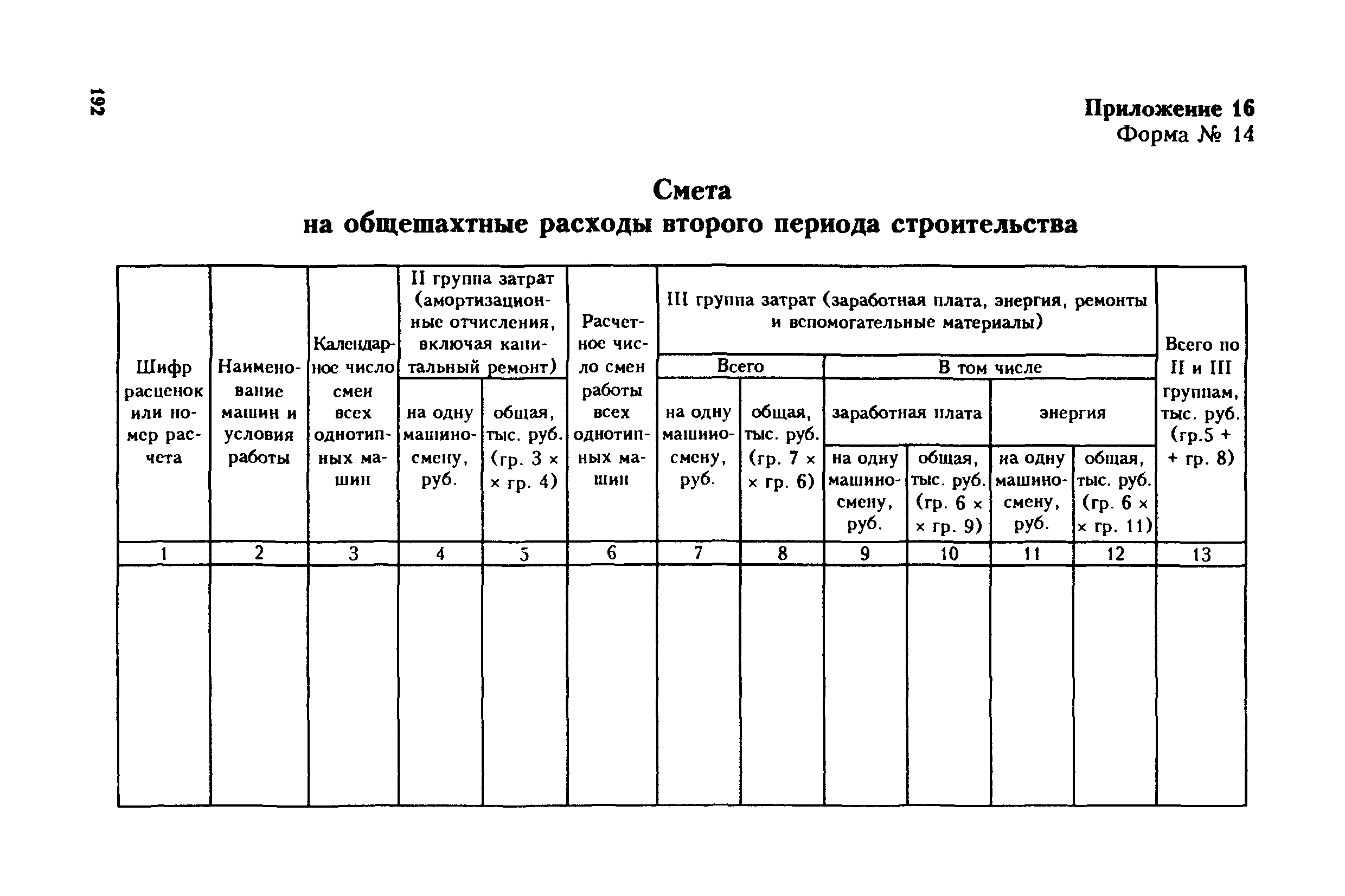 Общешахтные расходы смета на строительство