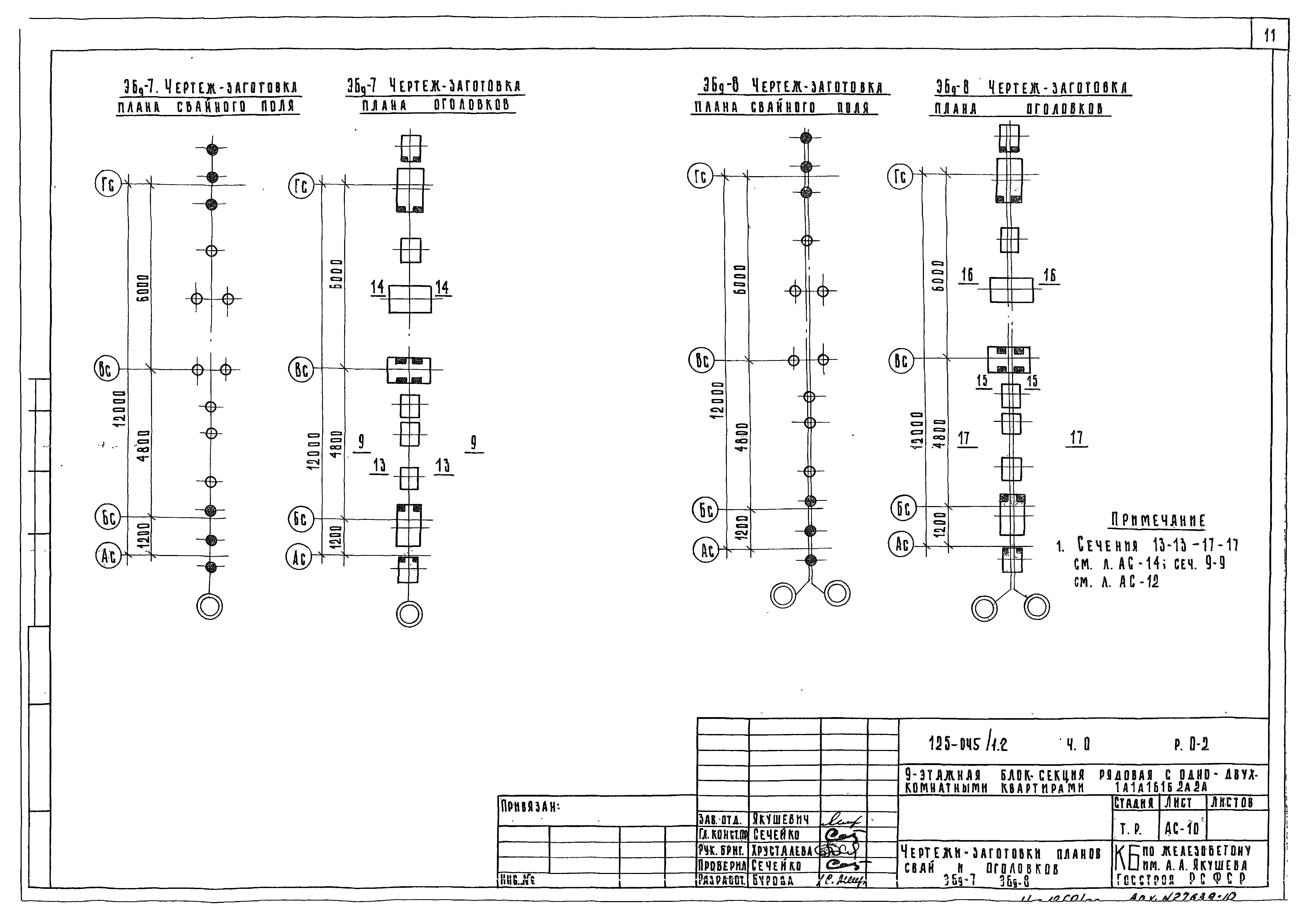 Скачать Типовой проект 125-045/1.2 Часть 0. Раздел 0-2. Общая часть.  Материалы для компоновки жилых домов из блок-секций