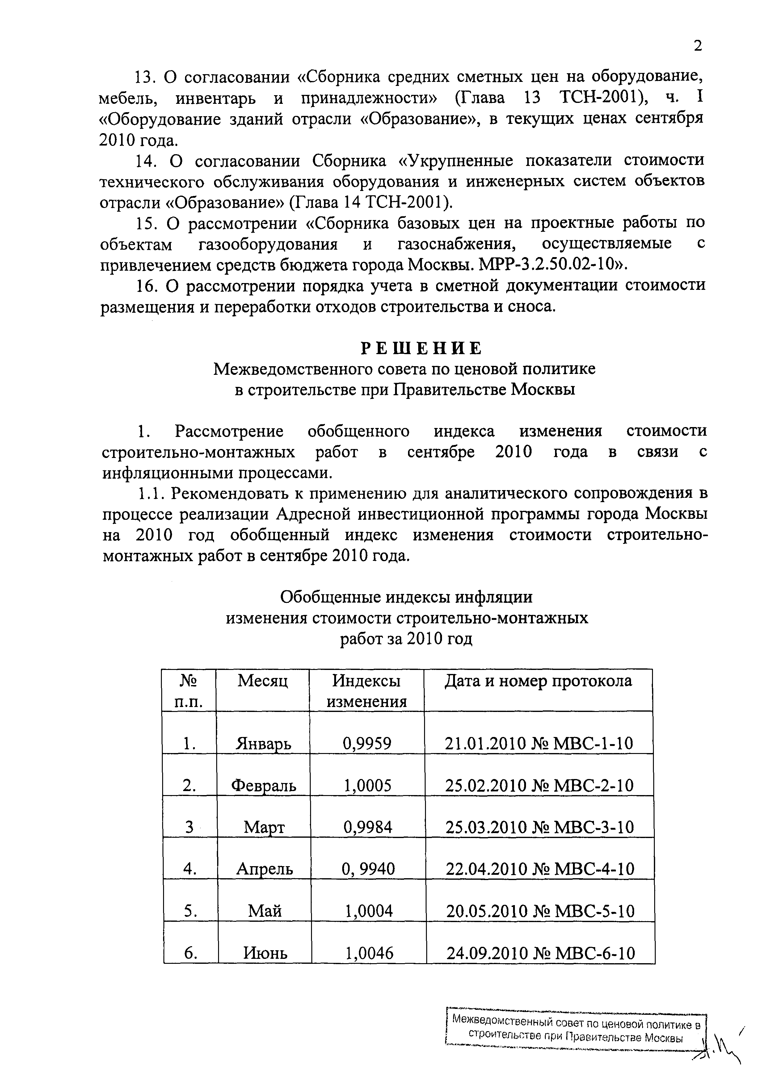 Протокол МВС-9-10