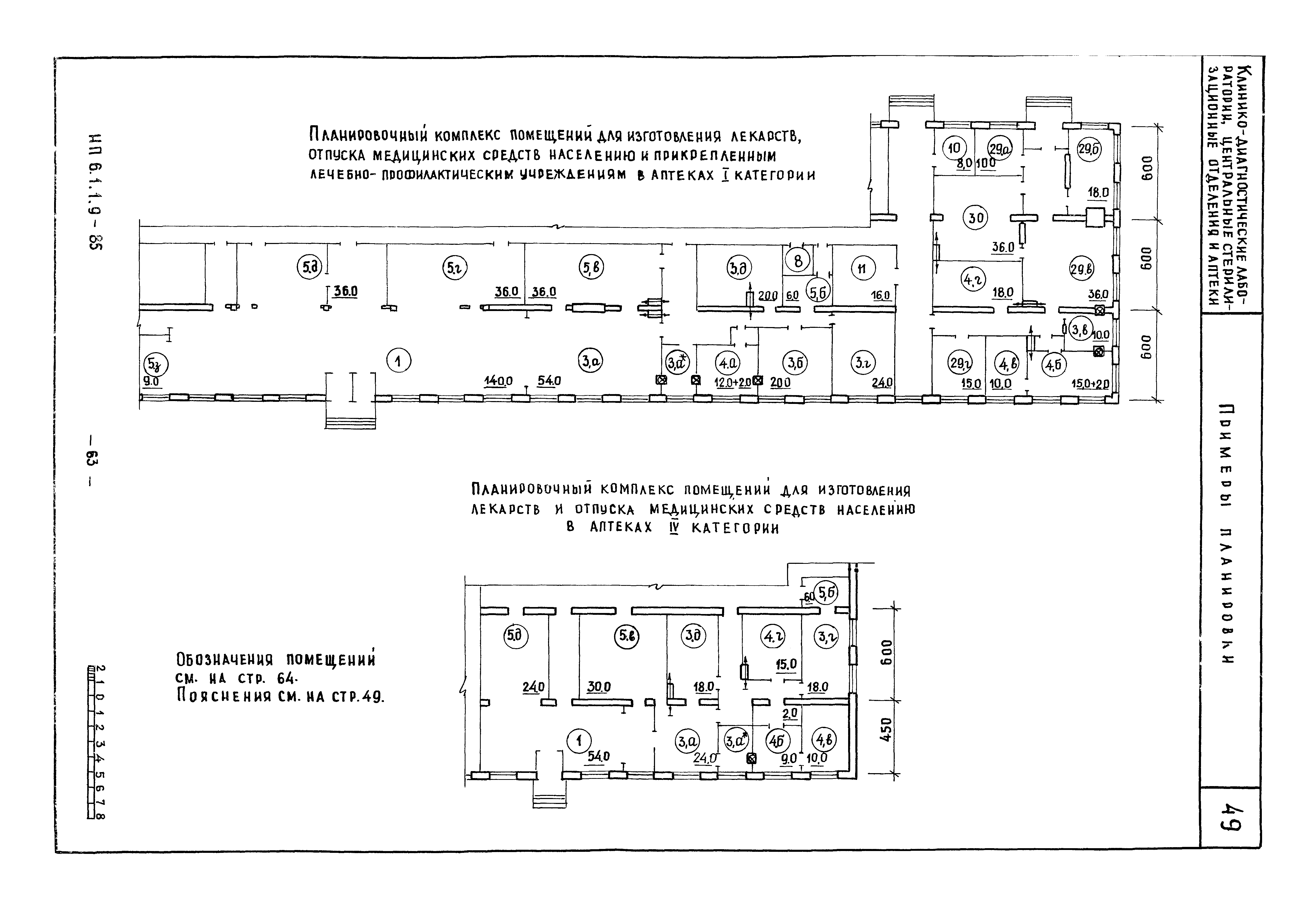 Скачать НП 6.1.1.9-85 Здания лечебно-оздоровительного назначения.  Клинико-диагностические лаборатории, центральные стерилизационные отделения  и аптеки