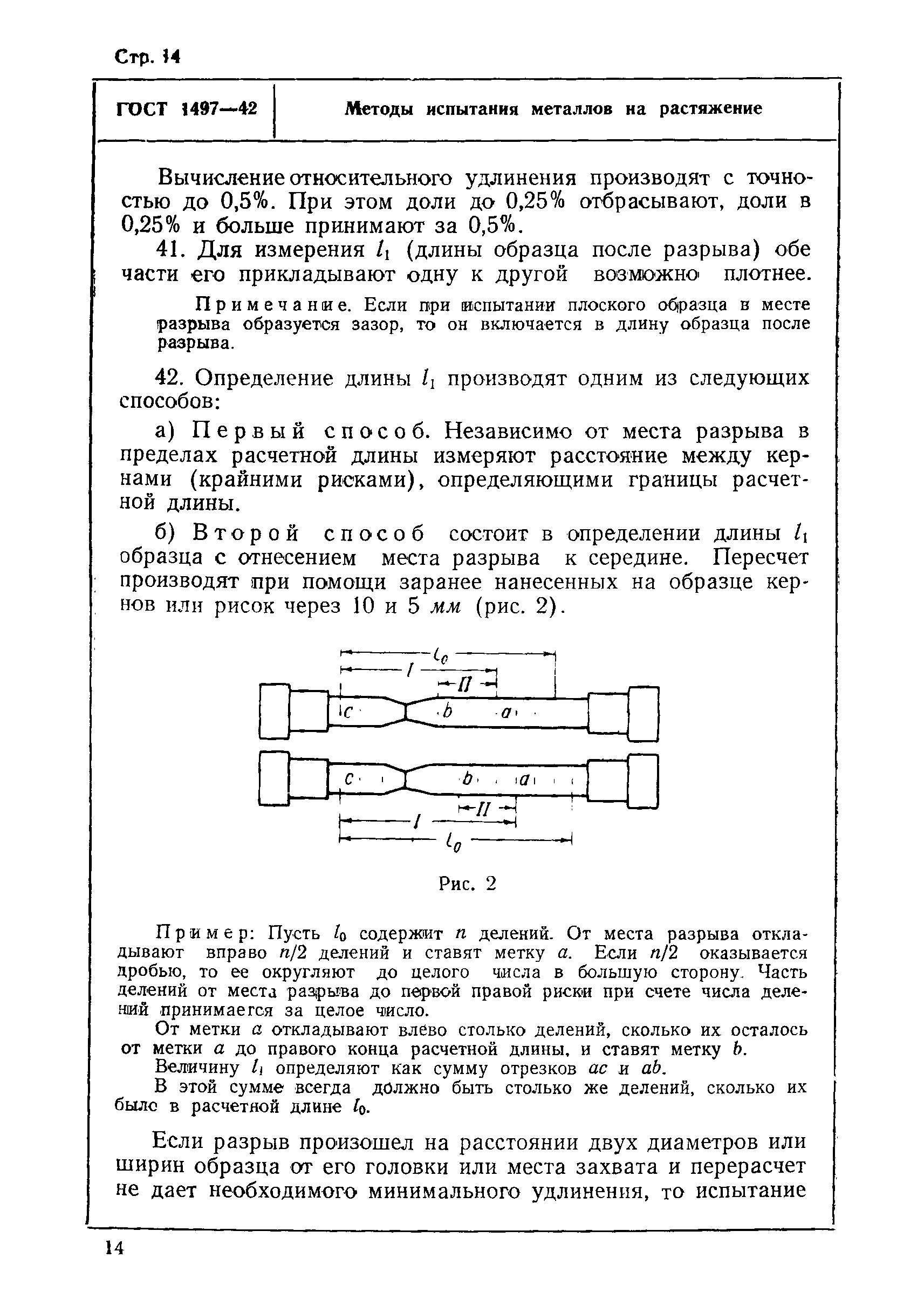 Метод испытания на растяжения