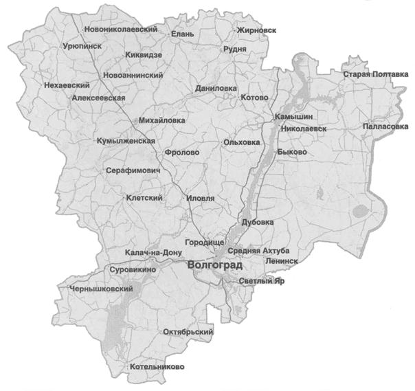 Карта чернышковского района